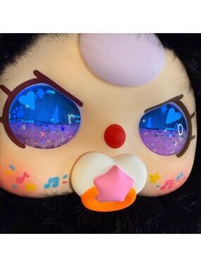 LNWOB - Baby Three 800% AI - Black Cat Light Pink Milky Eyes & Paci!